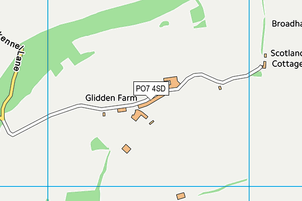 PO7 4SD map - OS VectorMap District (Ordnance Survey) PO7 4SD map - OS VectorMap District (Ordnance Survey)