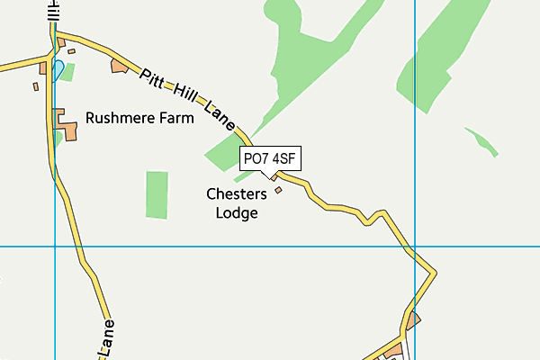 PO7 4SF map - OS VectorMap District (Ordnance Survey) PO7 4SF map - OS VectorMap District (Ordnance Survey)
