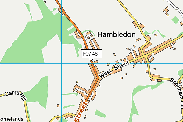 PO7 4ST map - OS VectorMap District (Ordnance Survey) PO7 4ST map - OS VectorMap District (Ordnance Survey)