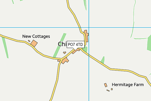 PO7 4TD map - OS VectorMap District (Ordnance Survey) PO7 4TD map - OS VectorMap District (Ordnance Survey)