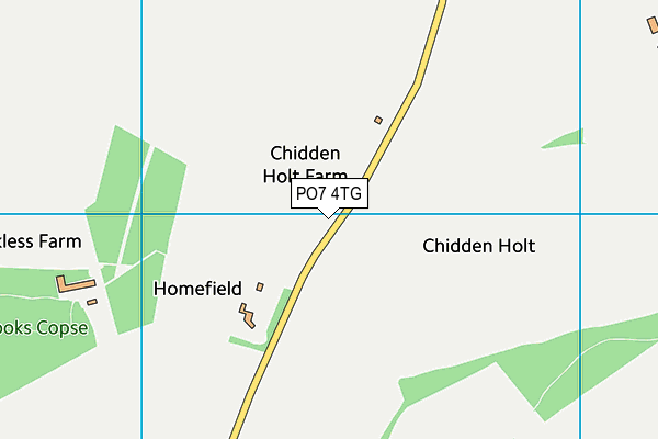 PO7 4TG map - OS VectorMap District (Ordnance Survey) PO7 4TG map - OS VectorMap District (Ordnance Survey)