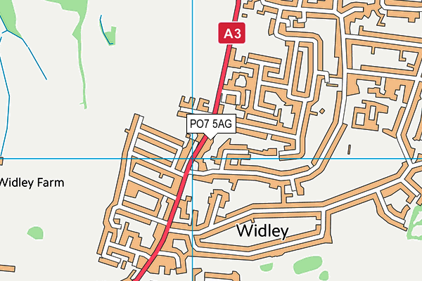 PO7 5AG map - OS VectorMap District (Ordnance Survey) PO7 5AG map - OS VectorMap District (Ordnance Survey)