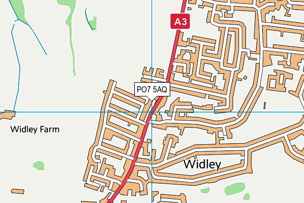 PO7 5AQ map - OS VectorMap District (Ordnance Survey) PO7 5AQ map - OS VectorMap District (Ordnance Survey)
