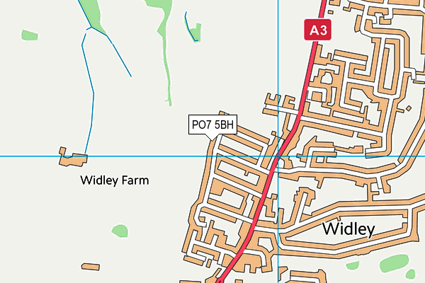 PO7 5BH map - OS VectorMap District (Ordnance Survey)