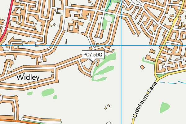 PO7 5DQ map - OS VectorMap District (Ordnance Survey) PO7 5DQ map - OS VectorMap District (Ordnance Survey)