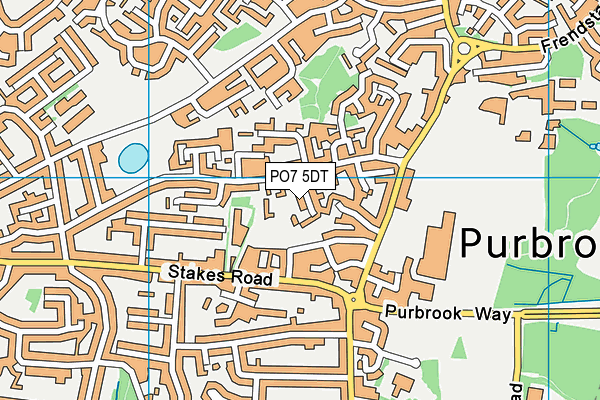 PO7 5DT map - OS VectorMap District (Ordnance Survey) PO7 5DT map - OS VectorMap District (Ordnance Survey)