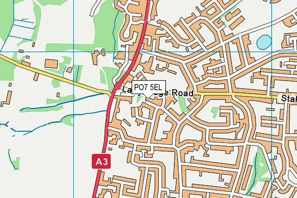 PO7 5EL map - OS VectorMap District (Ordnance Survey) PO7 5EL map - OS VectorMap District (Ordnance Survey)