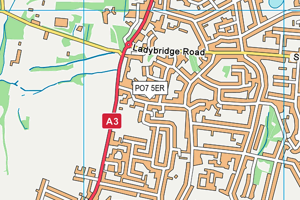 PO7 5ER map - OS VectorMap District (Ordnance Survey)