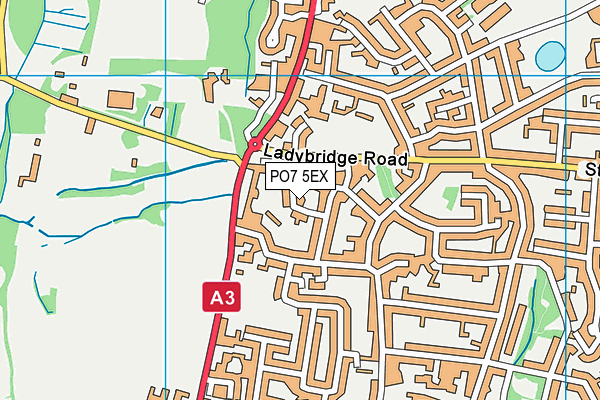 PO7 5EX map - OS VectorMap District (Ordnance Survey) PO7 5EX map - OS VectorMap District (Ordnance Survey)