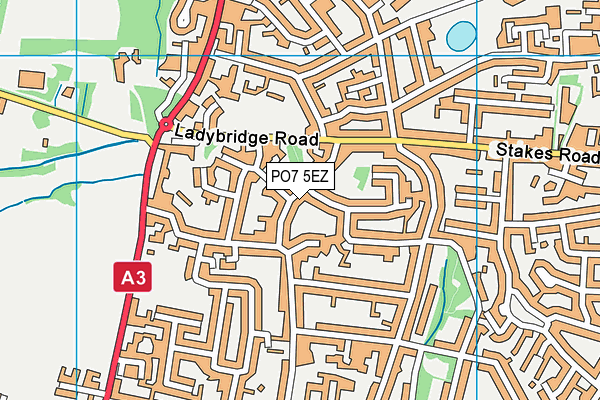 PO7 5EZ map - OS VectorMap District (Ordnance Survey) PO7 5EZ map - OS VectorMap District (Ordnance Survey)