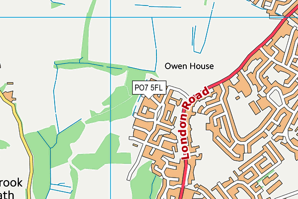 PO7 5FL map - OS VectorMap District (Ordnance Survey) PO7 5FL map - OS VectorMap District (Ordnance Survey)