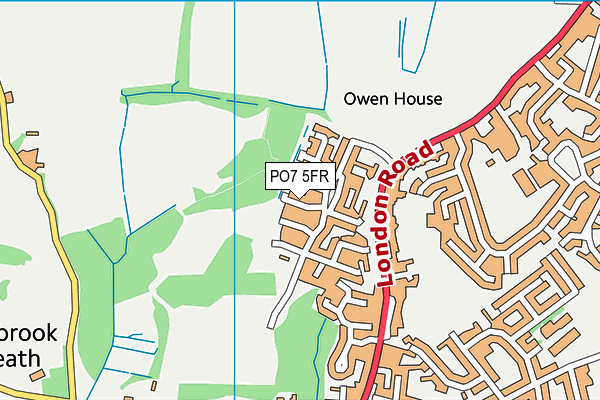 PO7 5FR map - OS VectorMap District (Ordnance Survey) PO7 5FR map - OS VectorMap District (Ordnance Survey)
