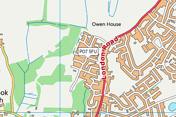 PO7 5FU map - OS VectorMap District (Ordnance Survey) PO7 5FU map - OS VectorMap District (Ordnance Survey)