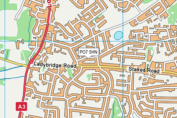 PO7 5HN map - OS VectorMap District (Ordnance Survey) PO7 5HN map - OS VectorMap District (Ordnance Survey)
