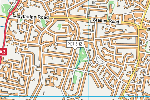 PO7 5HZ map - OS VectorMap District (Ordnance Survey) PO7 5HZ map - OS VectorMap District (Ordnance Survey)