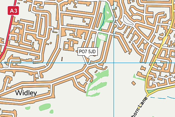 PO7 5JD map - OS VectorMap District (Ordnance Survey) PO7 5JD map - OS VectorMap District (Ordnance Survey)