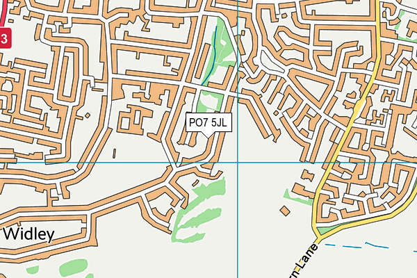 PO7 5JL map - OS VectorMap District (Ordnance Survey) PO7 5JL map - OS VectorMap District (Ordnance Survey)