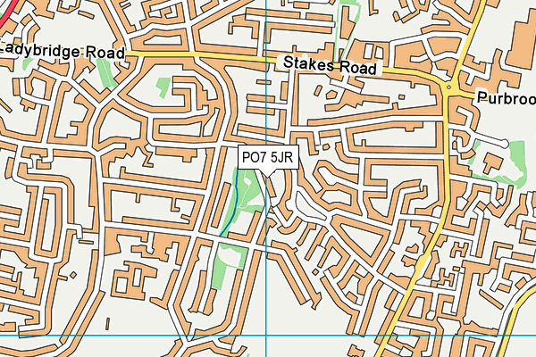 PO7 5JR map - OS VectorMap District (Ordnance Survey) PO7 5JR map - OS VectorMap District (Ordnance Survey)