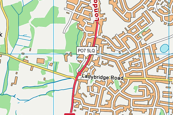 PO7 5LQ map - OS VectorMap District (Ordnance Survey) PO7 5LQ map - OS VectorMap District (Ordnance Survey)