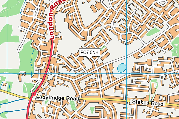 PO7 5NH map - OS VectorMap District (Ordnance Survey) PO7 5NH map - OS VectorMap District (Ordnance Survey)