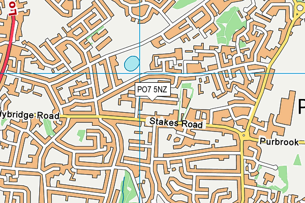 PO7 5NZ map - OS VectorMap District (Ordnance Survey) PO7 5NZ map - OS VectorMap District (Ordnance Survey)