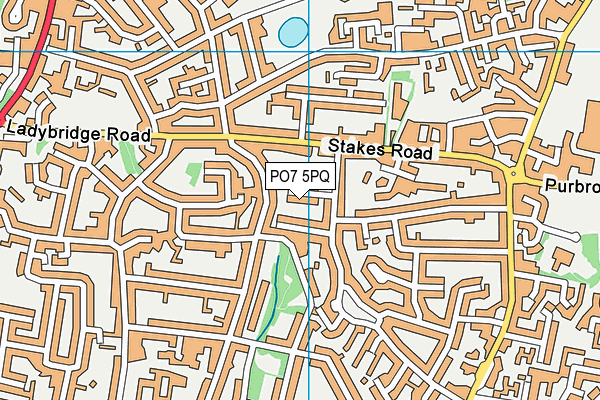 PO7 5PQ map - OS VectorMap District (Ordnance Survey) PO7 5PQ map - OS VectorMap District (Ordnance Survey)
