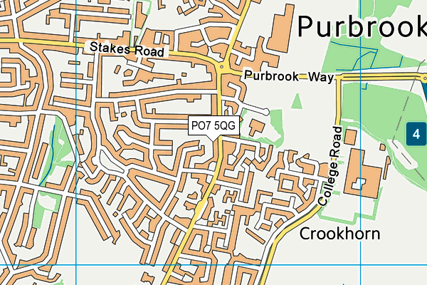 PO7 5QG map - OS VectorMap District (Ordnance Survey) PO7 5QG map - OS VectorMap District (Ordnance Survey)