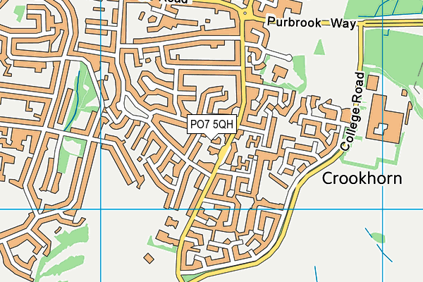 PO7 5QH map - OS VectorMap District (Ordnance Survey) PO7 5QH map - OS VectorMap District (Ordnance Survey)