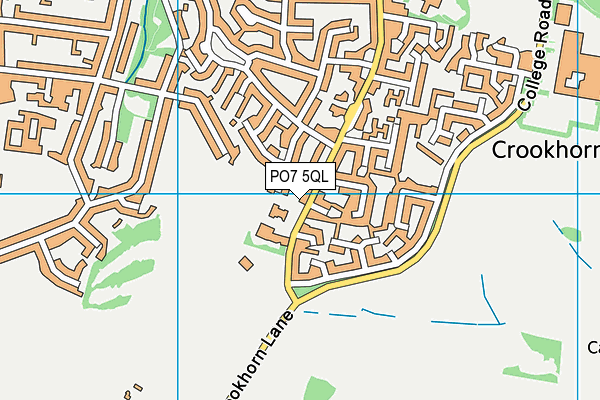 PO7 5QL map - OS VectorMap District (Ordnance Survey) PO7 5QL map - OS VectorMap District (Ordnance Survey)