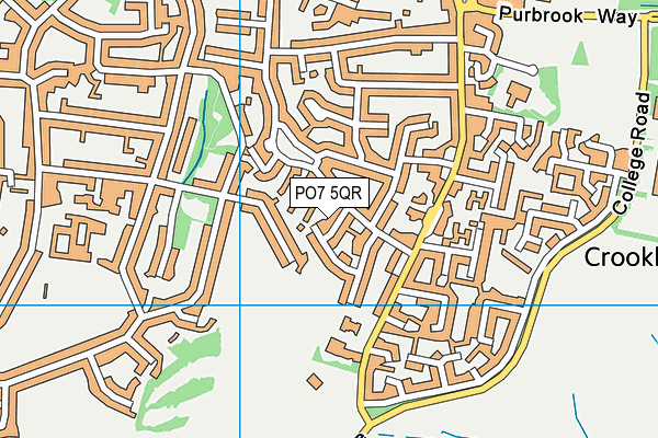 PO7 5QR map - OS VectorMap District (Ordnance Survey) PO7 5QR map - OS VectorMap District (Ordnance Survey)