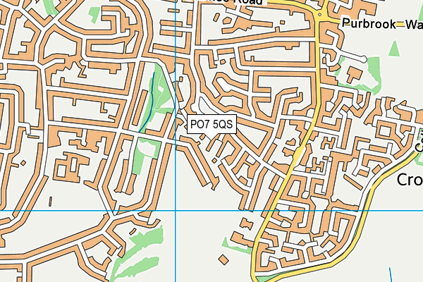 PO7 5QS map - OS VectorMap District (Ordnance Survey) PO7 5QS map - OS VectorMap District (Ordnance Survey)