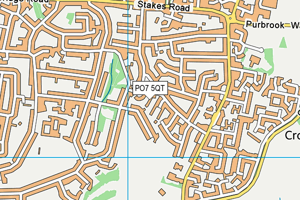 PO7 5QT map - OS VectorMap District (Ordnance Survey) PO7 5QT map - OS VectorMap District (Ordnance Survey)