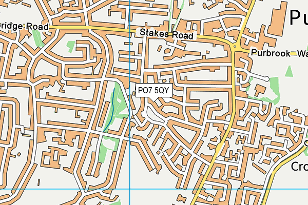PO7 5QY map - OS VectorMap District (Ordnance Survey) PO7 5QY map - OS VectorMap District (Ordnance Survey)