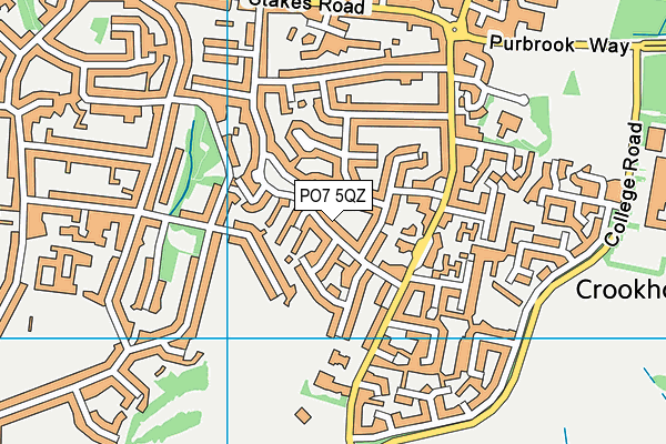 PO7 5QZ map - OS VectorMap District (Ordnance Survey) PO7 5QZ map - OS VectorMap District (Ordnance Survey)