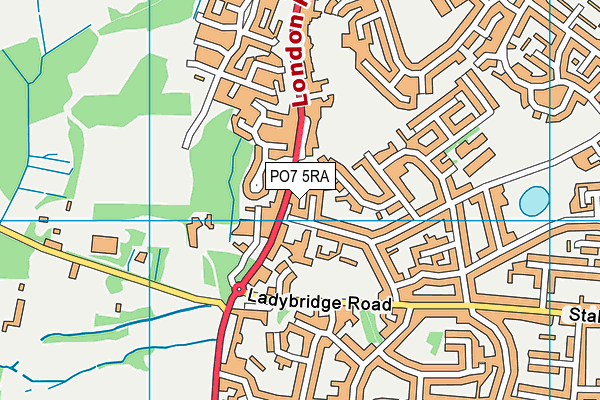 PO7 5RA map - OS VectorMap District (Ordnance Survey) PO7 5RA map - OS VectorMap District (Ordnance Survey)