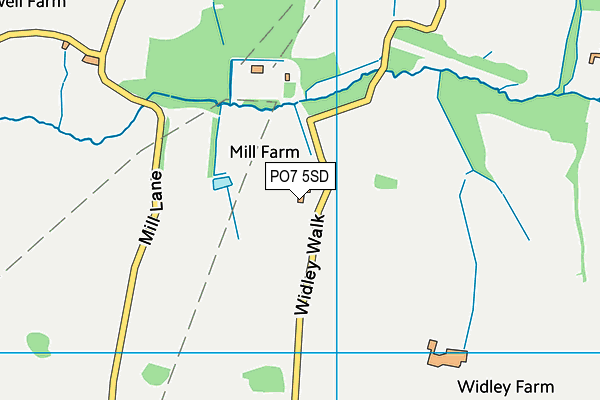 PO7 5SD map - OS VectorMap District (Ordnance Survey) PO7 5SD map - OS VectorMap District (Ordnance Survey)