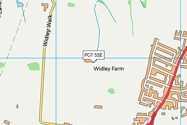 PO7 5SE map - OS VectorMap District (Ordnance Survey) PO7 5SE map - OS VectorMap District (Ordnance Survey)