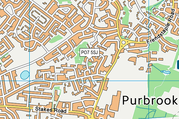 PO7 5SJ map - OS VectorMap District (Ordnance Survey) PO7 5SJ map - OS VectorMap District (Ordnance Survey)