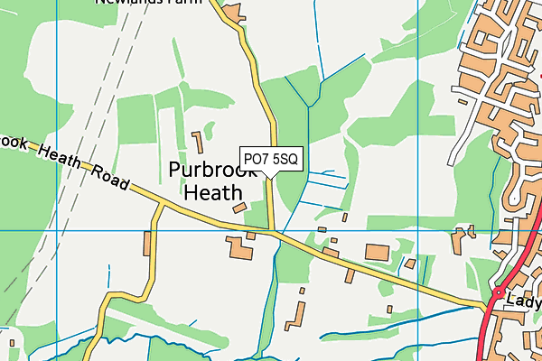 PO7 5SQ map - OS VectorMap District (Ordnance Survey) PO7 5SQ map - OS VectorMap District (Ordnance Survey)