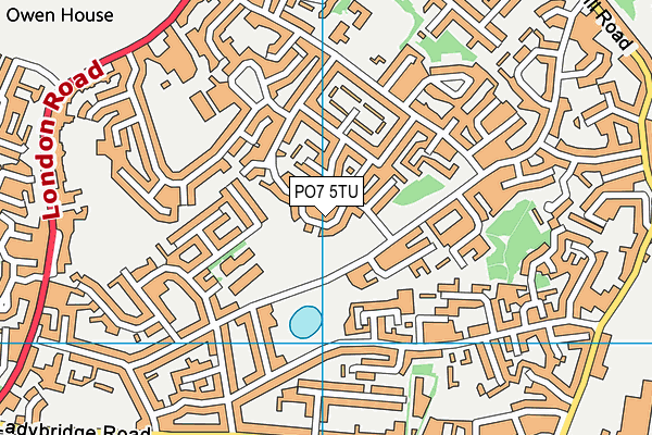 PO7 5TU map - OS VectorMap District (Ordnance Survey) PO7 5TU map - OS VectorMap District (Ordnance Survey)