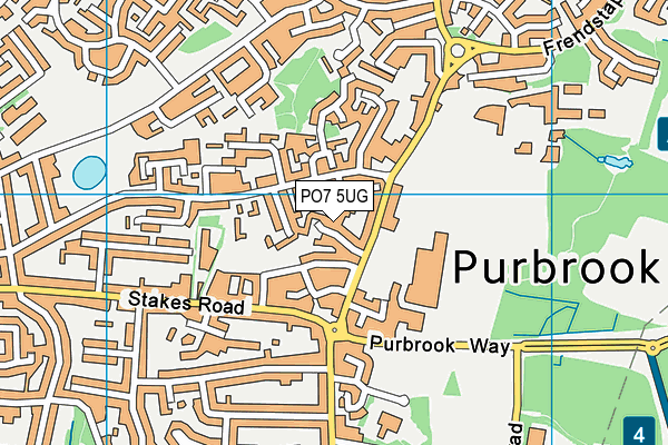 PO7 5UG map - OS VectorMap District (Ordnance Survey) PO7 5UG map - OS VectorMap District (Ordnance Survey)