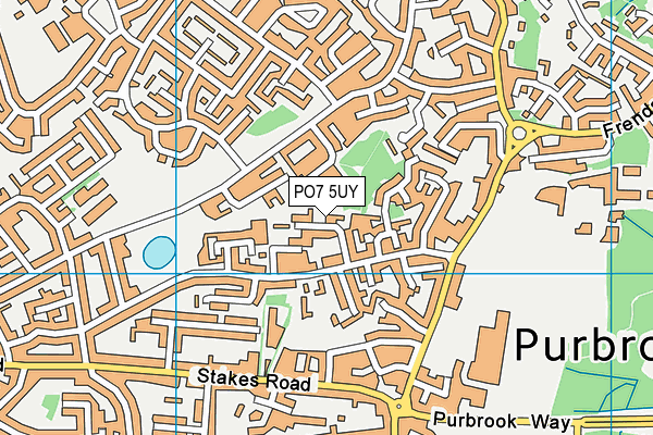 PO7 5UY map - OS VectorMap District (Ordnance Survey) PO7 5UY map - OS VectorMap District (Ordnance Survey)