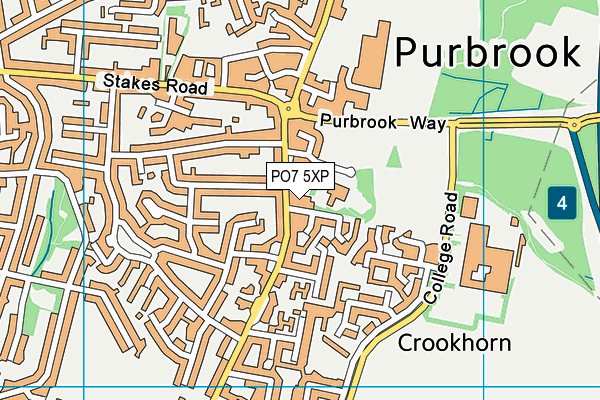 PO7 5XP map - OS VectorMap District (Ordnance Survey) PO7 5XP map - OS VectorMap District (Ordnance Survey)