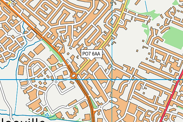 PO7 6AA map - OS VectorMap District (Ordnance Survey) PO7 6AA map - OS VectorMap District (Ordnance Survey)