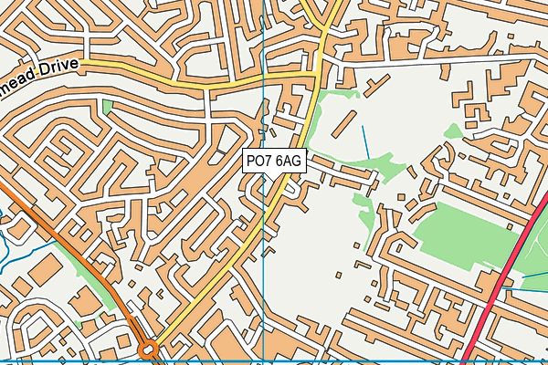 PO7 6AG map - OS VectorMap District (Ordnance Survey) PO7 6AG map - OS VectorMap District (Ordnance Survey)