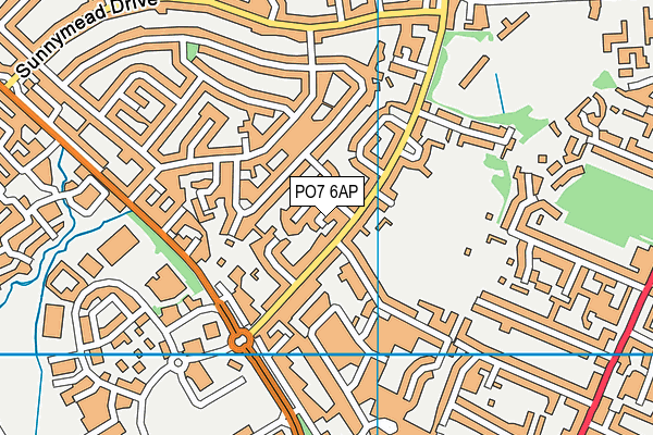 PO7 6AP map - OS VectorMap District (Ordnance Survey) PO7 6AP map - OS VectorMap District (Ordnance Survey)