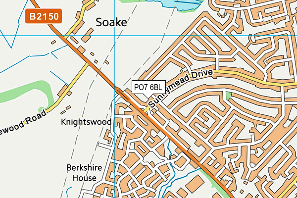 PO7 6BL map - OS VectorMap District (Ordnance Survey) PO7 6BL map - OS VectorMap District (Ordnance Survey)