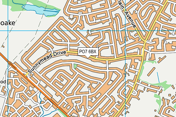 PO7 6BX map - OS VectorMap District (Ordnance Survey) PO7 6BX map - OS VectorMap District (Ordnance Survey)