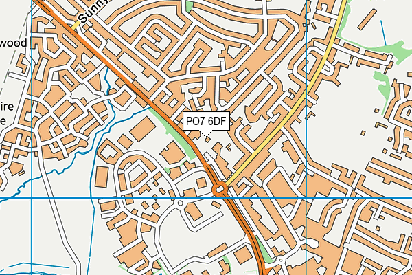 PO7 6DF map - OS VectorMap District (Ordnance Survey) PO7 6DF map - OS VectorMap District (Ordnance Survey)