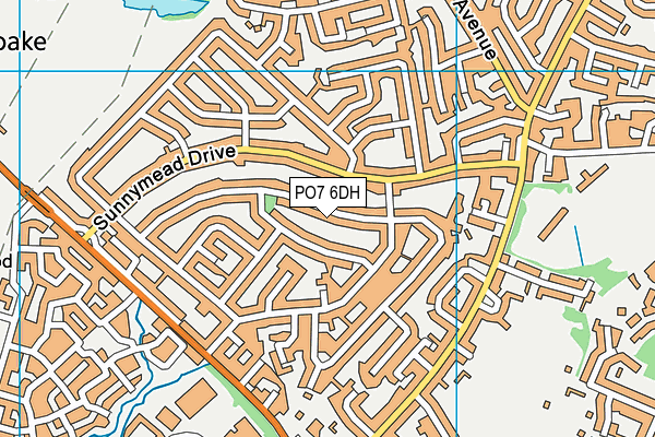 PO7 6DH map - OS VectorMap District (Ordnance Survey) PO7 6DH map - OS VectorMap District (Ordnance Survey)